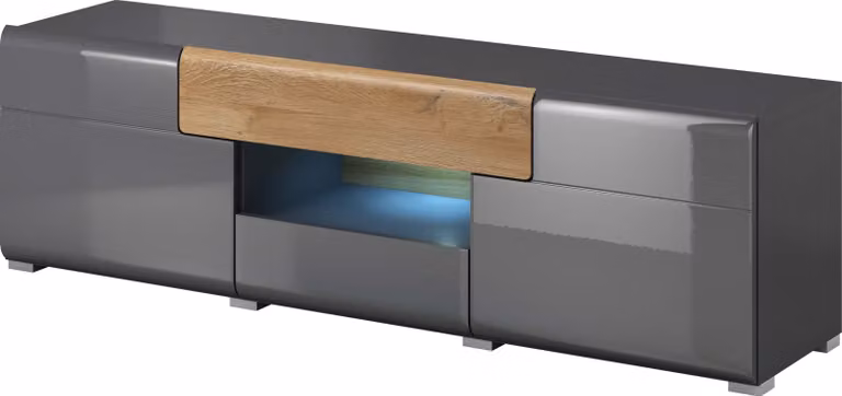 Tavolino per TV con cassetti COLORADO, antracite