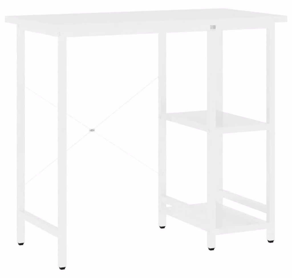 Tavolo da scrivania in MDF e metallo, ideale per casa e ufficio