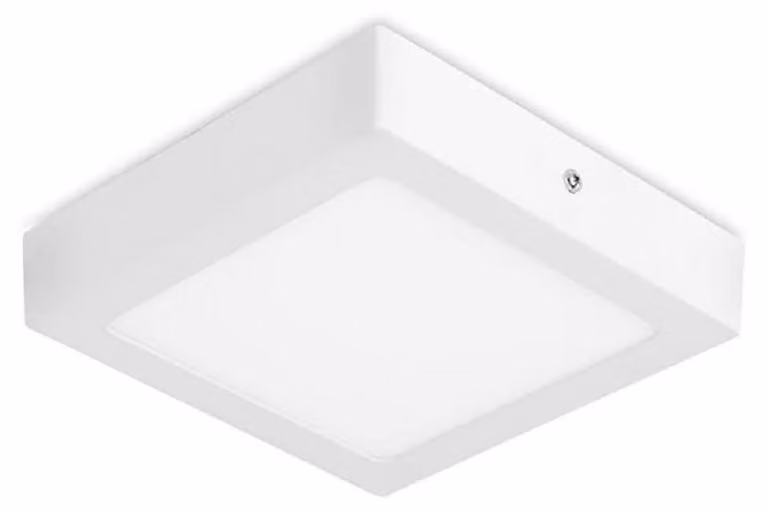 Plafoniera LEDS C4 Easy - 18,2 W, bianco caldo, 1371 lm, IP23, bianco