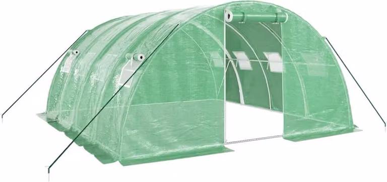 Serra con Telaio in Acciaio Verde 16 m² 4x4x2 m
