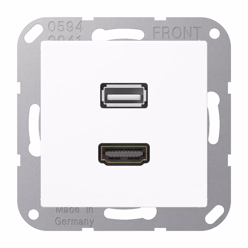 Jung MAA1163WW HDMI / USB bianco alpino