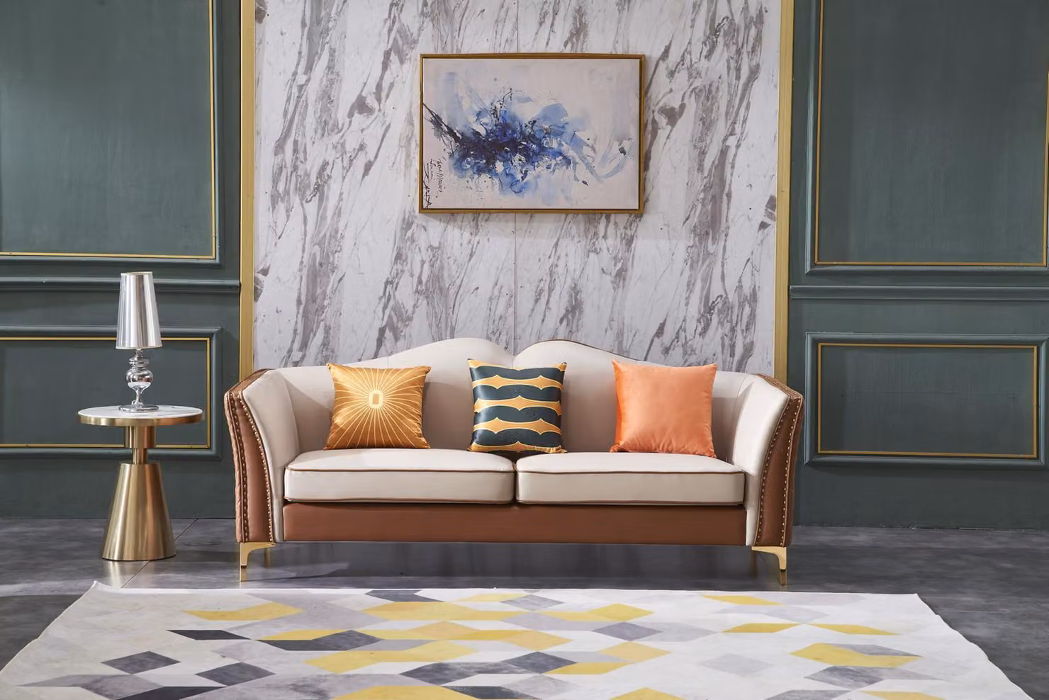 Sofa Dreisitzer Couch Klassische Polster 3 Sitzer Leder Couchen Ledersofa