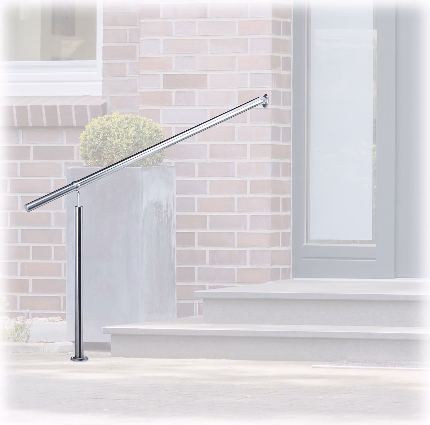 Corrimano in acciaio inox per scale RD22622, 150 cm