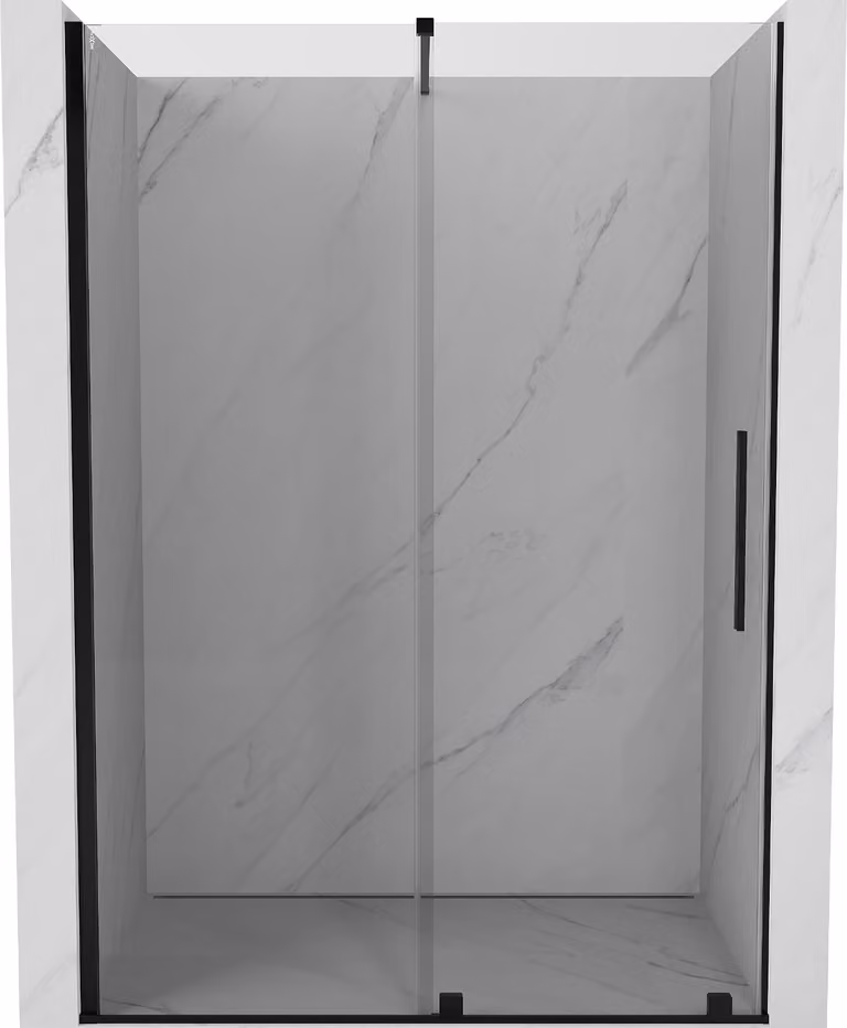Mexen Velar porta doccia scorrevole 140 cm, trasparente, nero - 871-140-000-01-70