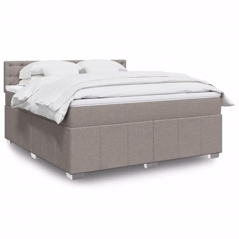 vidaXL Giroletto a Molle con Materasso Ibrido in Tessuto, L/P/H: 180 x 200 x 100,5 cm