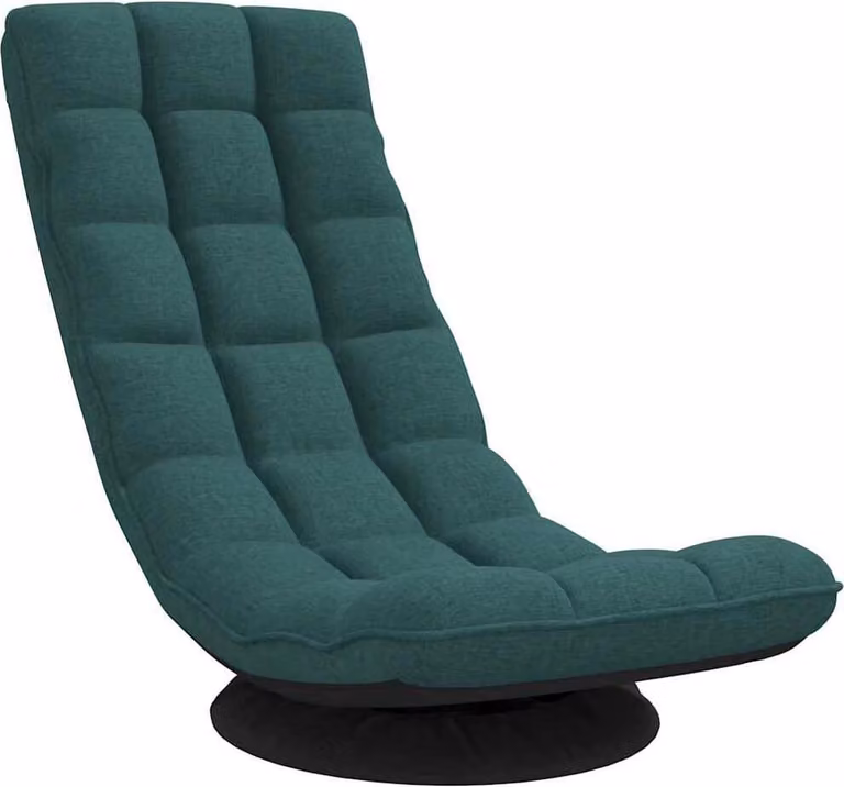 Sedia da Terra Girevole Verde Scuro 70x51x79 cm in Tessuto