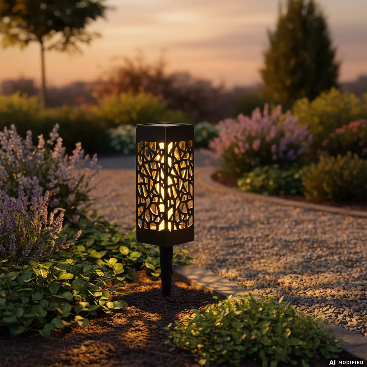 Dictrolux Lampada Solare LED da Giardino con Picchetto Estendibile, Luce Calda, Colore Nero, Altezza: 37 cm / 28 cm – 2