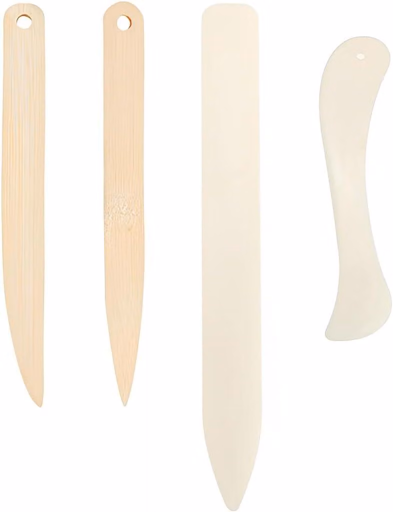 Set di strumenti per piegare la carta, composto da 4 pezzi, ideale per cartoncino e origami, accessori per scrapbooking