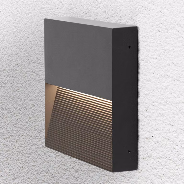 EVN Applique da esterni a LED Direxus, Nero, Alluminio, Moderno, Applique LED da esterni