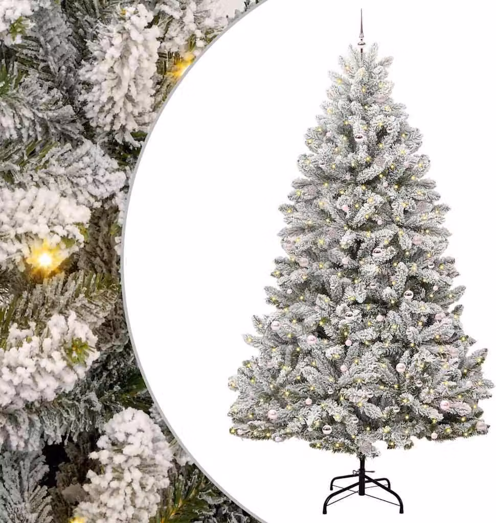 Albero di Natale artificiale con 300 LED Verde e Bianco 300 cm