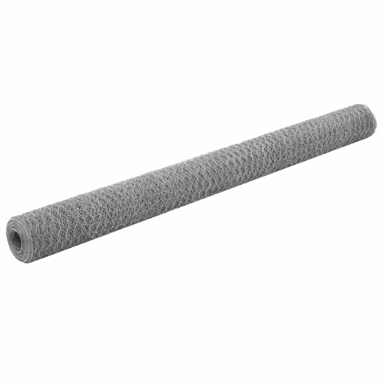 vidaXL Recinzione in filo d'acciaio zincato 25x1,5 m Argento