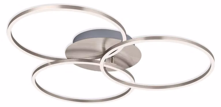Lampada da soffitto a LED dimmerabile con funzione memoria 40W argento metallo-plastica Briloner