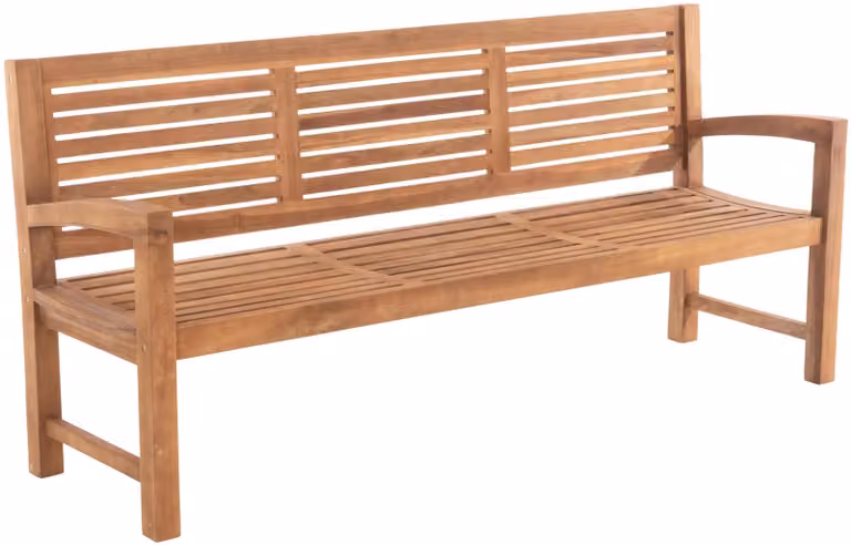 Panca da esterno in teak, modello Halden, disponibile in diverse dimensioni | Colore: teak | Dimensione: 200 cm