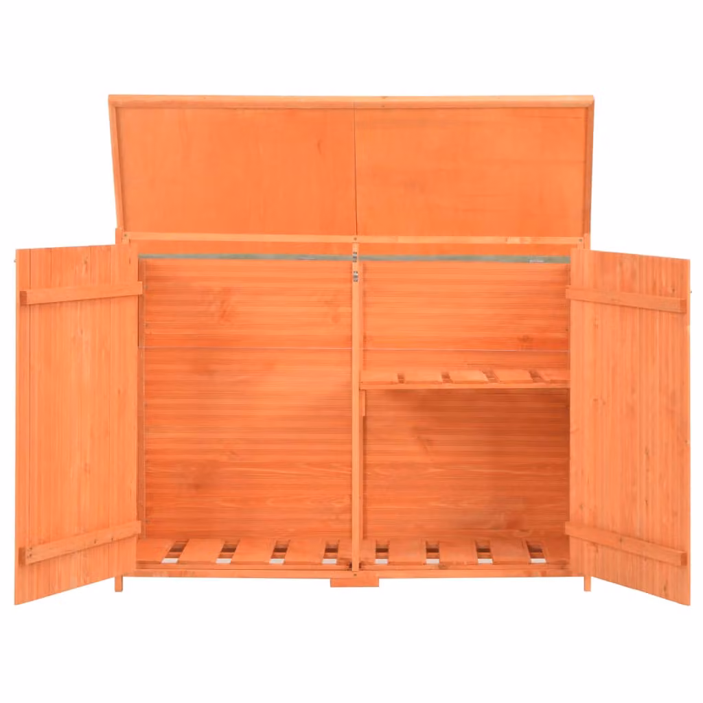 vidaXL Capanno per attrezzi da giardino 128x42x91 cm legno