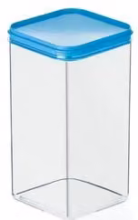 Barattolo in plastica trasparente con coperchio snap Cosmoplast 1,45 l