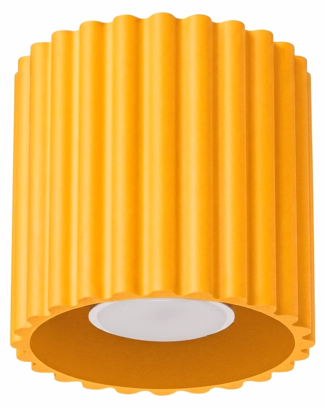 Plafoniera AURA 1 gialla GU10 1xGU10 10W alluminio 10x10x10 cm Sollux Lighting