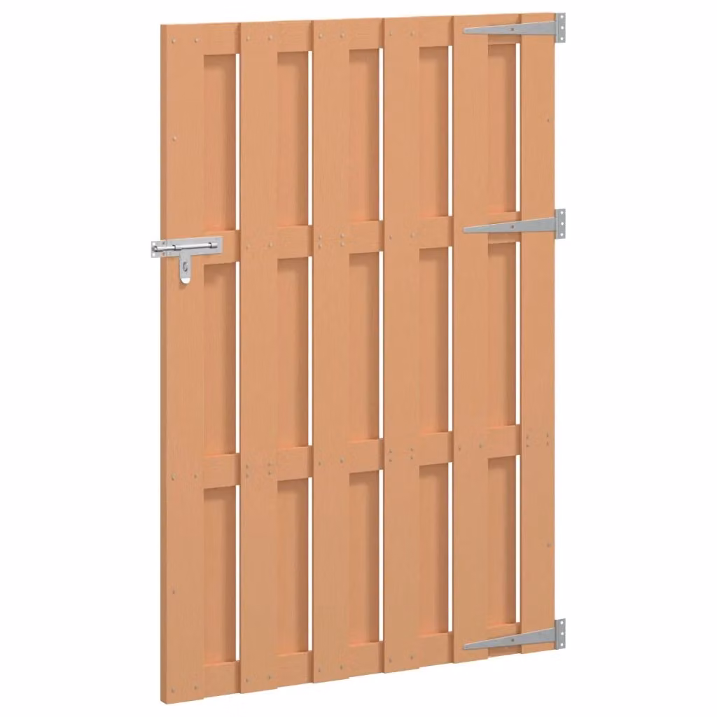 Cancello singolo da giardino vidaXL in WPC e alluminio marrone L: 100 cm, H: 150 cm – 2