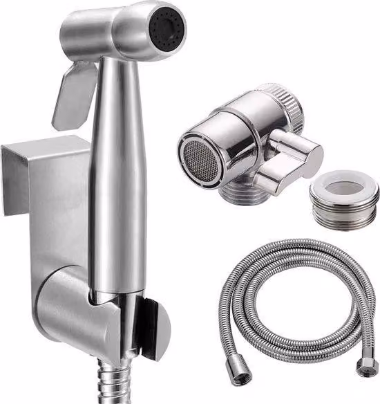 Set doccia da bagno per lavabo – Doccia da bagno per lavabo, doccetta con tubo flessibile da 140 cm per cani, per lavare il pelo o pulire lo scarico, con valvola a ugello