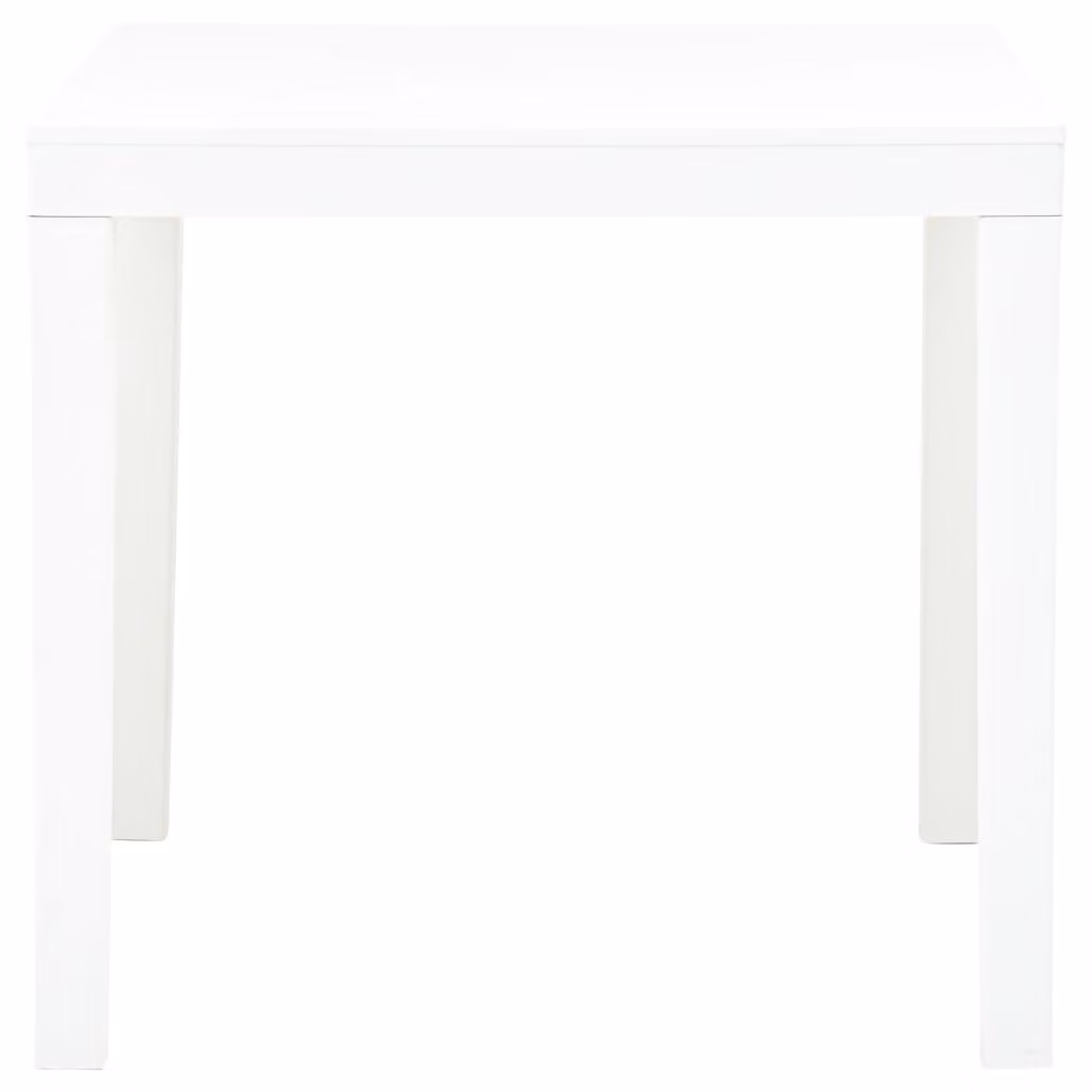 Tavolo da Giardino Bianco 78x78x72 cm in Plastica