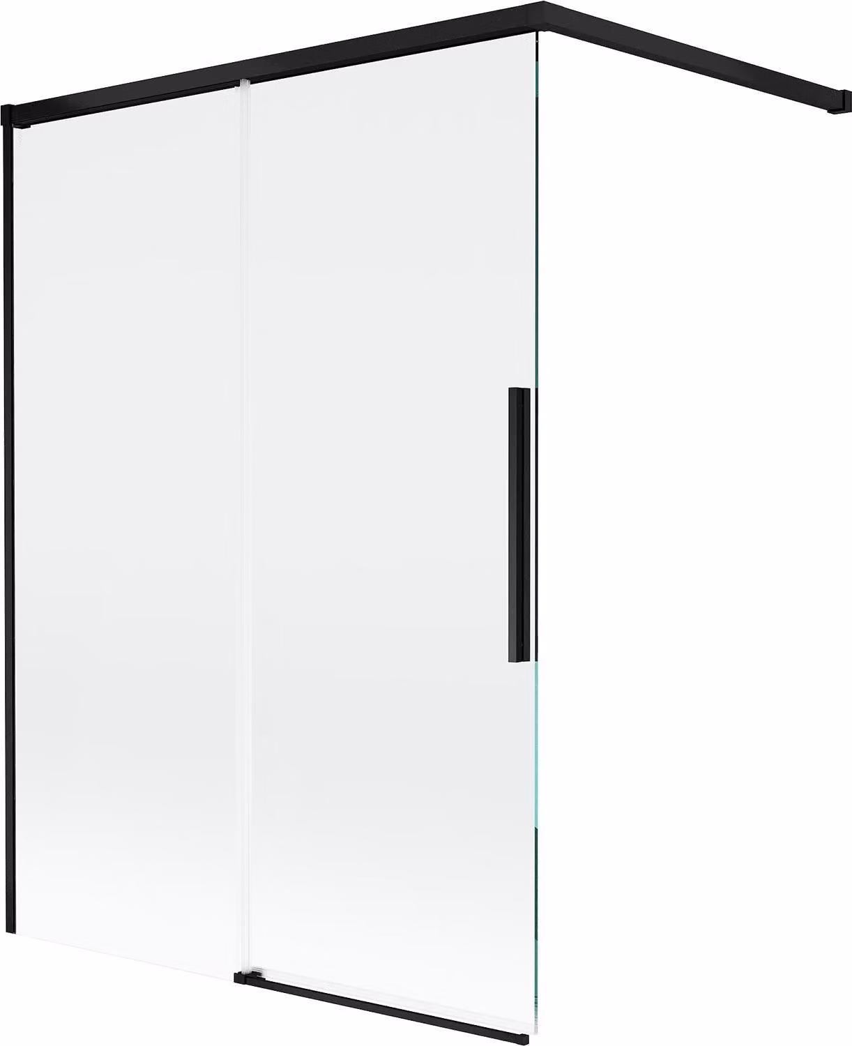 Mexen Rox paravento per vasca da bagno 2 ante scorrevoli 120 x 150 cm, trasparente, nero - 8C9-120-003-70-00