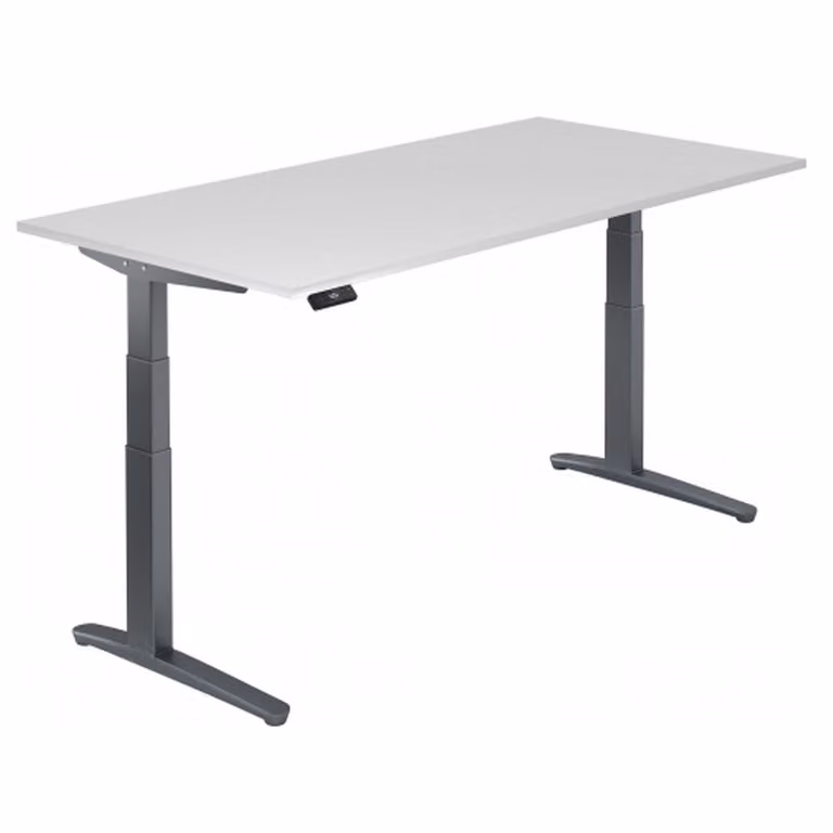 XBHM 2E GG - Bianco, 200 x 100 cm, regolazione elettronica dell'altezza