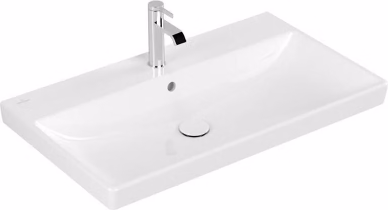 Villeroy & Boch Avento lavabo armoire, 1 trou pour robinet, avec trop-plein, 800x470mm, 415680R1, 415680R1