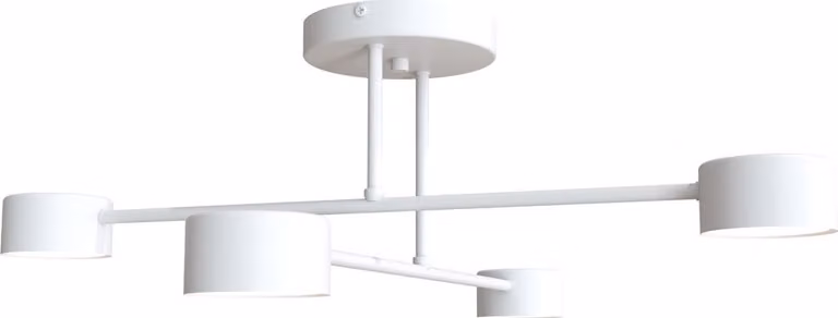 Lampada da soffitto minimalista bianca HALO 4xGX53 8W Emibig
