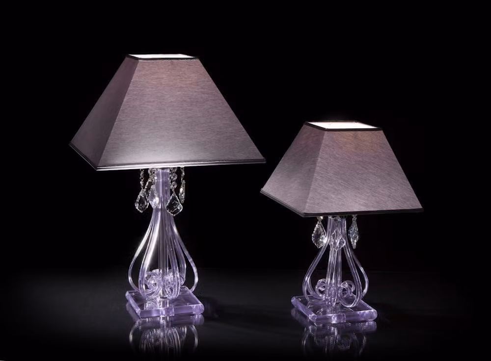 Lampe Leuchte Kristall Tischlampe Elite Bohemia Steh Nachttisch Schreibtisch