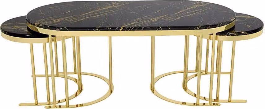 Couchtisch Kaffeetisch 3x Beistelltisch Designer Wohnzimmertisch Tische Modern
