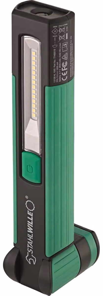 Stahlwille 13138 HL 1000 Lampada portatile a LED ricaricabile - 1000 lm