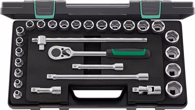 Set di chiavi a bussola Stahlwille 52/22/6 1/2" quadrato 96031409
