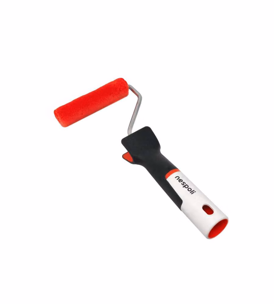 Nespoli Minirullo Pittura 11 cm Rosso Teflon Soft Touch per Smalti