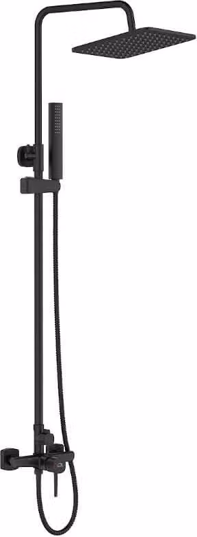 Colonna doccia design con miscelatore nero