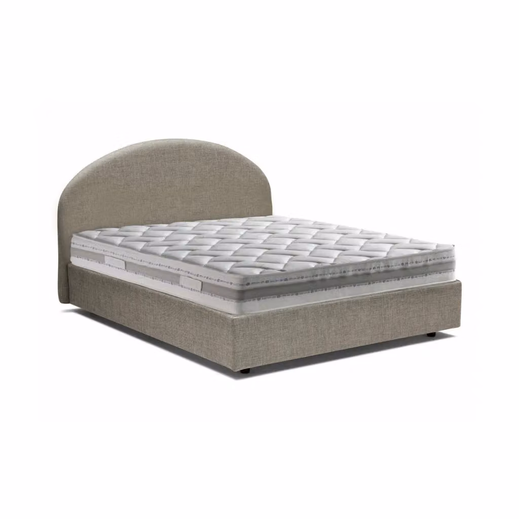 Letto Acy Talamo Italia con Materasso Incluso, Base Contenitore Alzabile, Grigio, L/P/H: 120 x 200 x 35 cm – 2