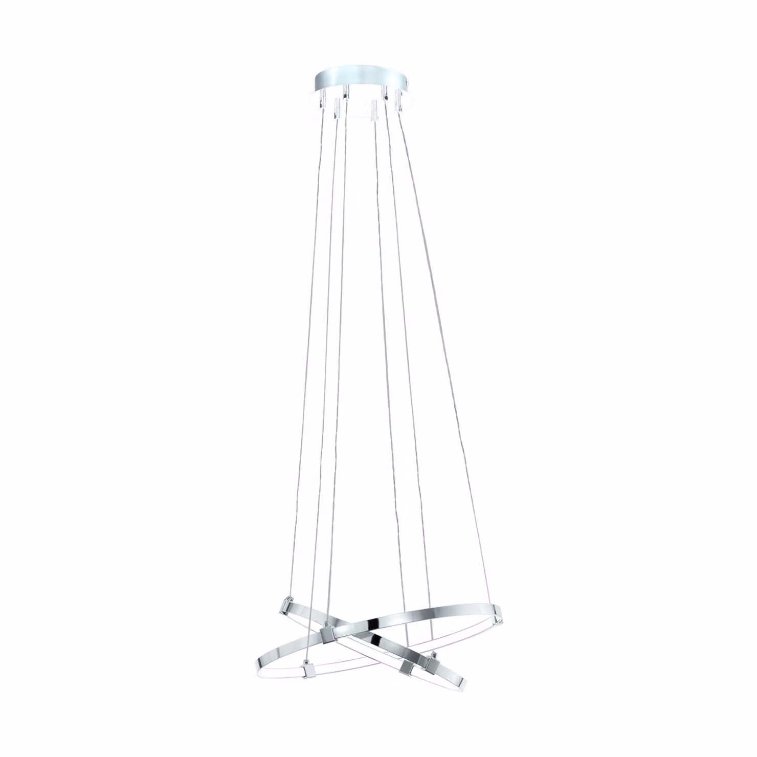 Lampada a sospensione LED Nebreda 2 luci cromo