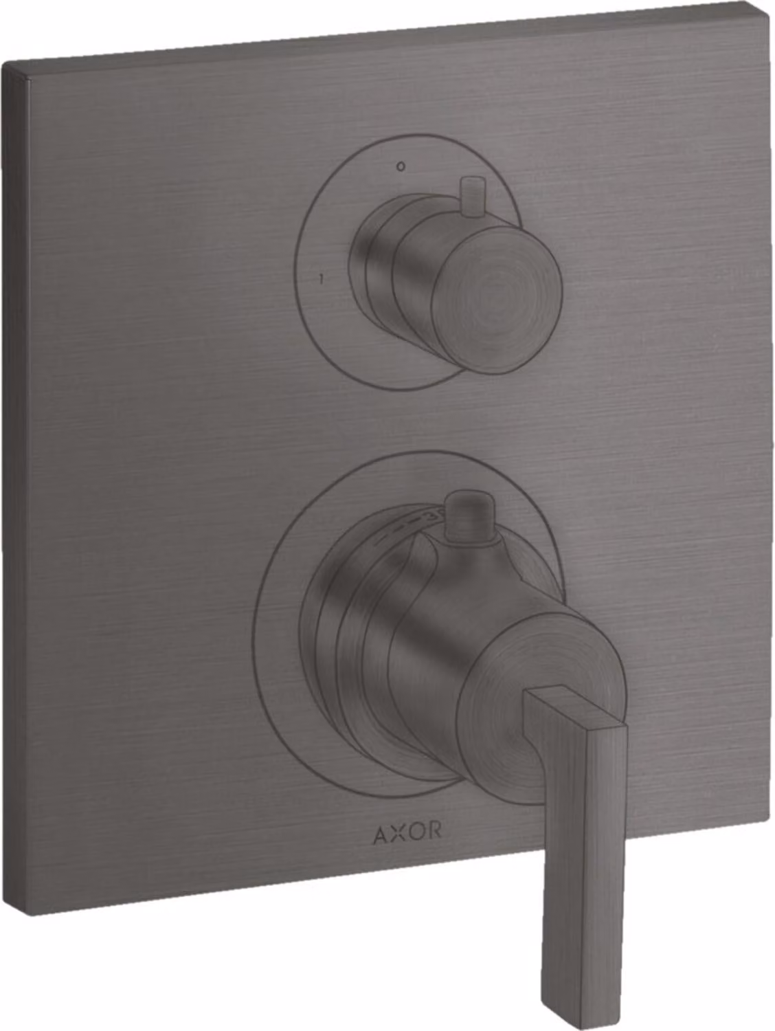 hansgrohe AXOR Citterio thermostat encastré avec vanne d'arrêt/changeur, béqu'illes, 2 consommateurs, 39720340, 39720340