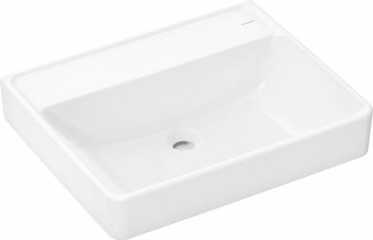 hansgrohe Xanuia Q lavabo, sans trou pour robinet, sans trop-plein, 600x480mm, SmartClean, blanc, 61151450, 61151450