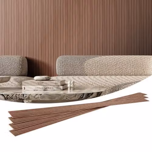 Set di 8 Pannelli Acustici a Doghe VEVOR in Legno WPC con Effetto Rovere Grigio, Pannelli Decorativi per Parete per Riduzione Rumore, H x L x P: 245 x 16,6 x 0,9 cm