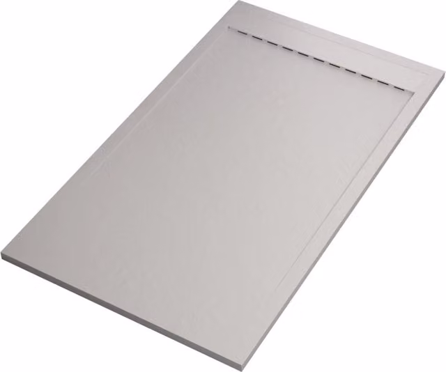 Piatto doccia bianco con scarico laterale griglia inox e piletta star prestige, misura 70x120