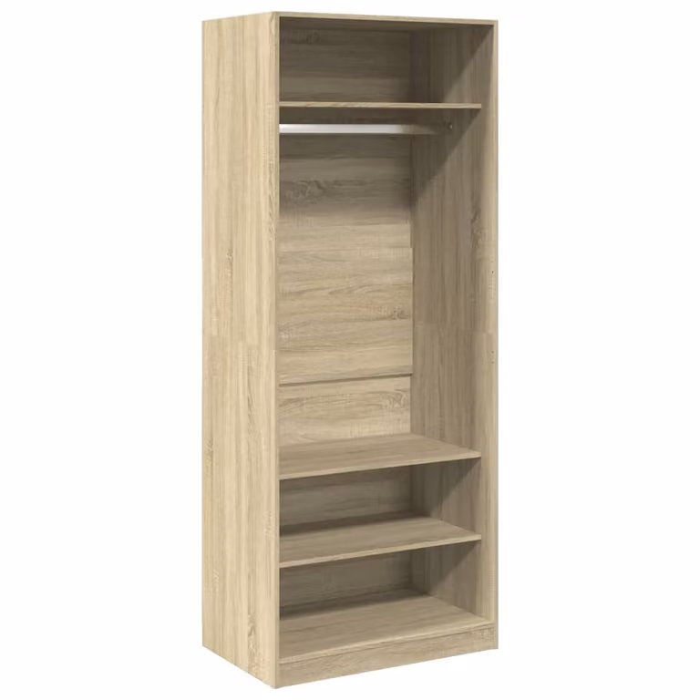 Armadio Rovere Sonoma 80x50x200 cm in Legno Multistrato