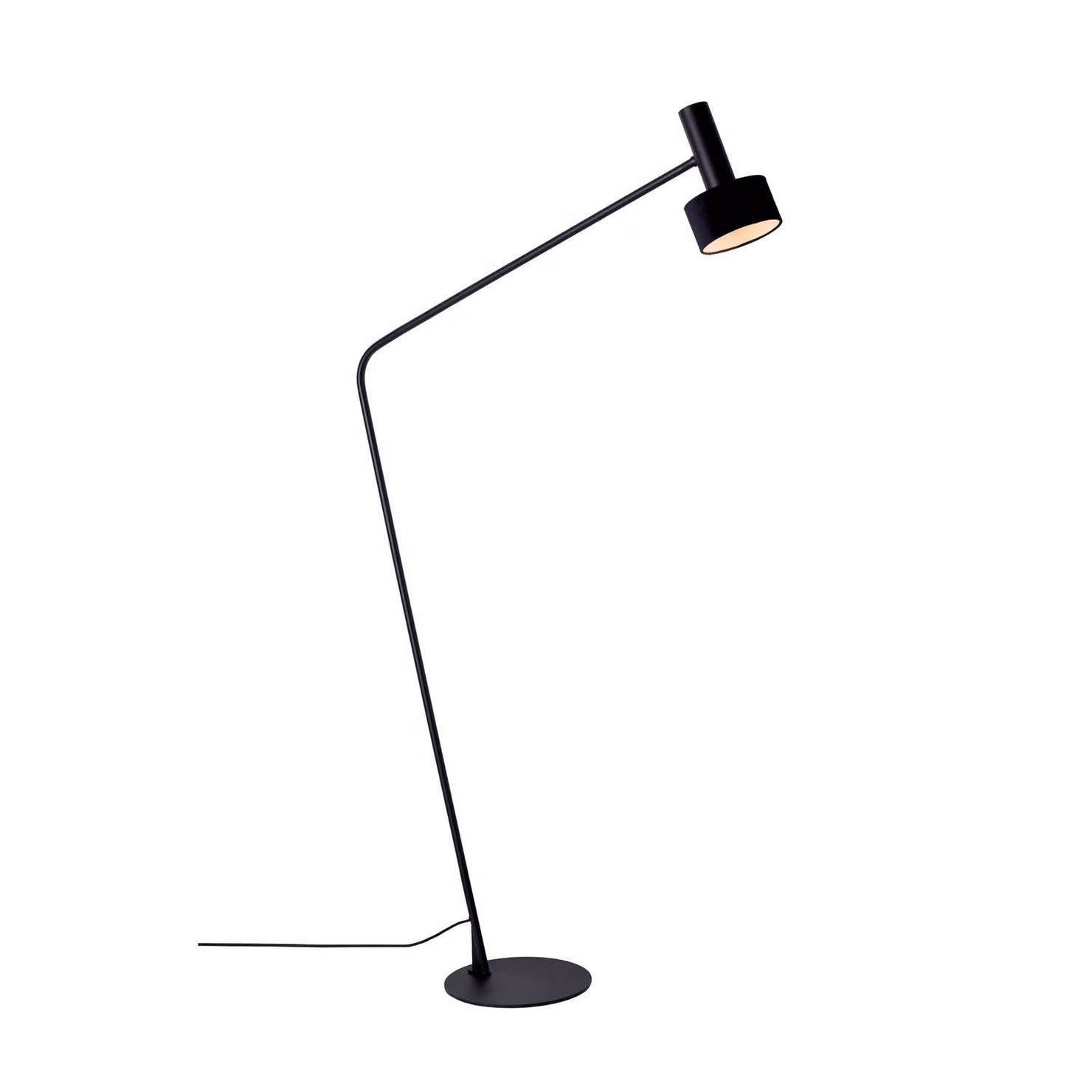 Viokef Lampada da terra Arietta, Nero, Soggiorno / Sala da pranzo, Tessuto / Stoffa / Seta, Moderno, Lampada da terra