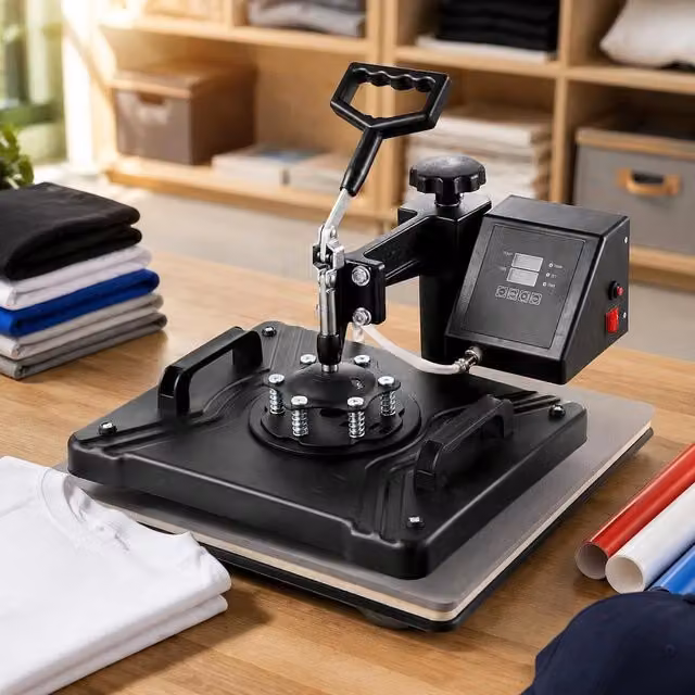 6-in-1 Heat Press Machine, 38 X 30 Cm T-Shirt Press, DIY Heat Press With Digital LED Temperature Display