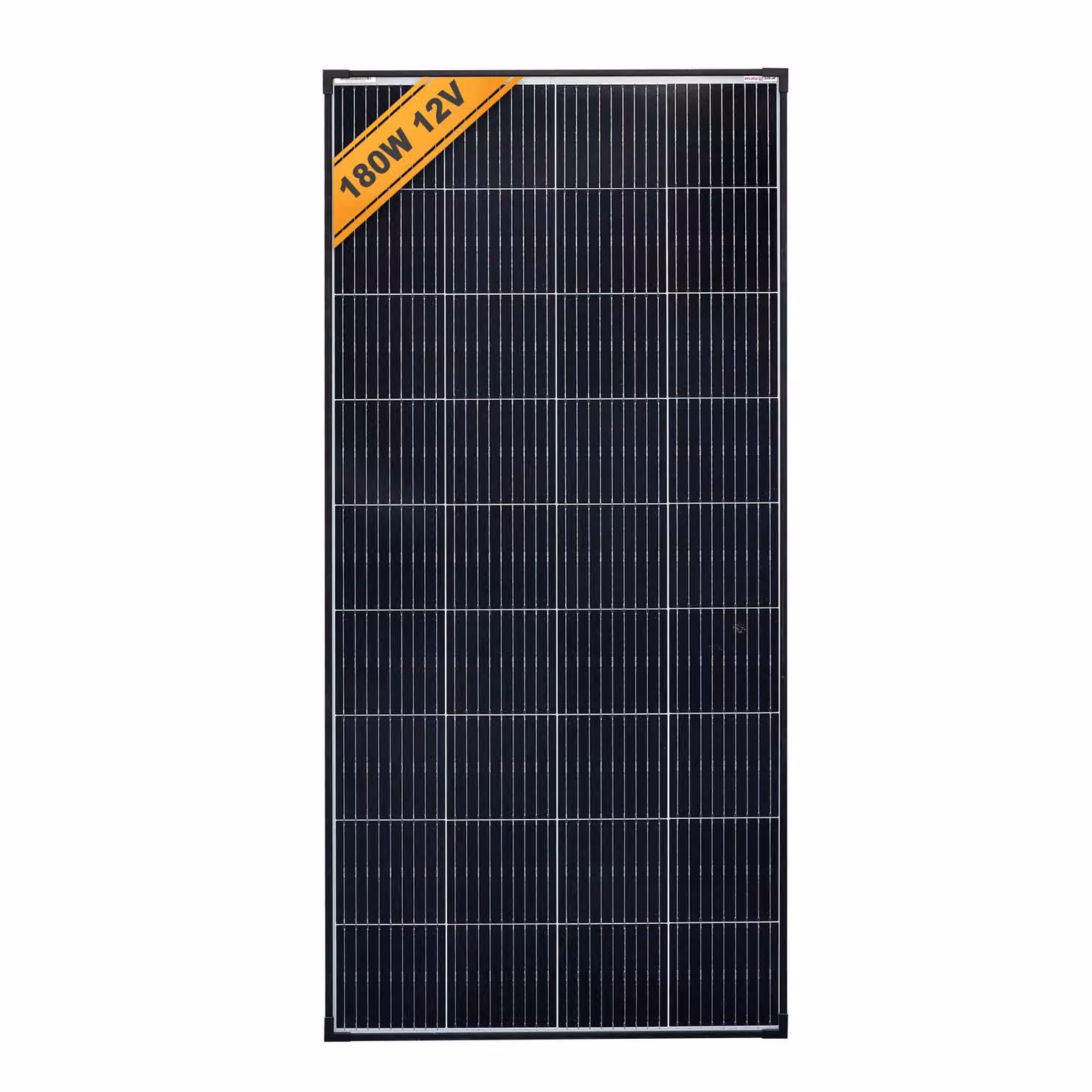 Pannello solare enjoy solar® Modulo solare monocristallino 180 W 12 V (cornice nera), celle Perc da 158,75 mm, IVA 0%.