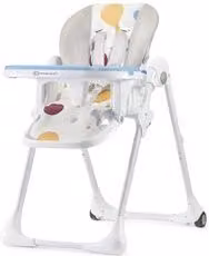 Seggiolone regolabile Kinderkraft YUMMY Bianco multicolore