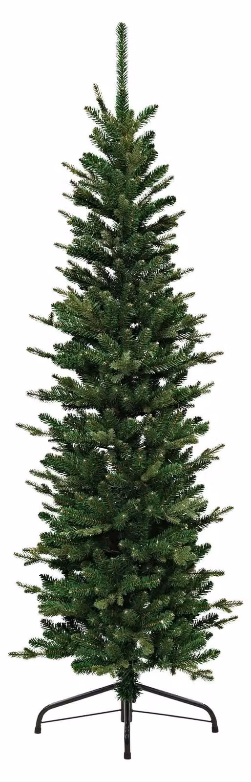 ECD Germany: Albero di Natale artificiale, 150 cm, decorazioni natalizie per interni, abete naturale, albero di Natale verde con base, albero artificiale sottile, modello 689