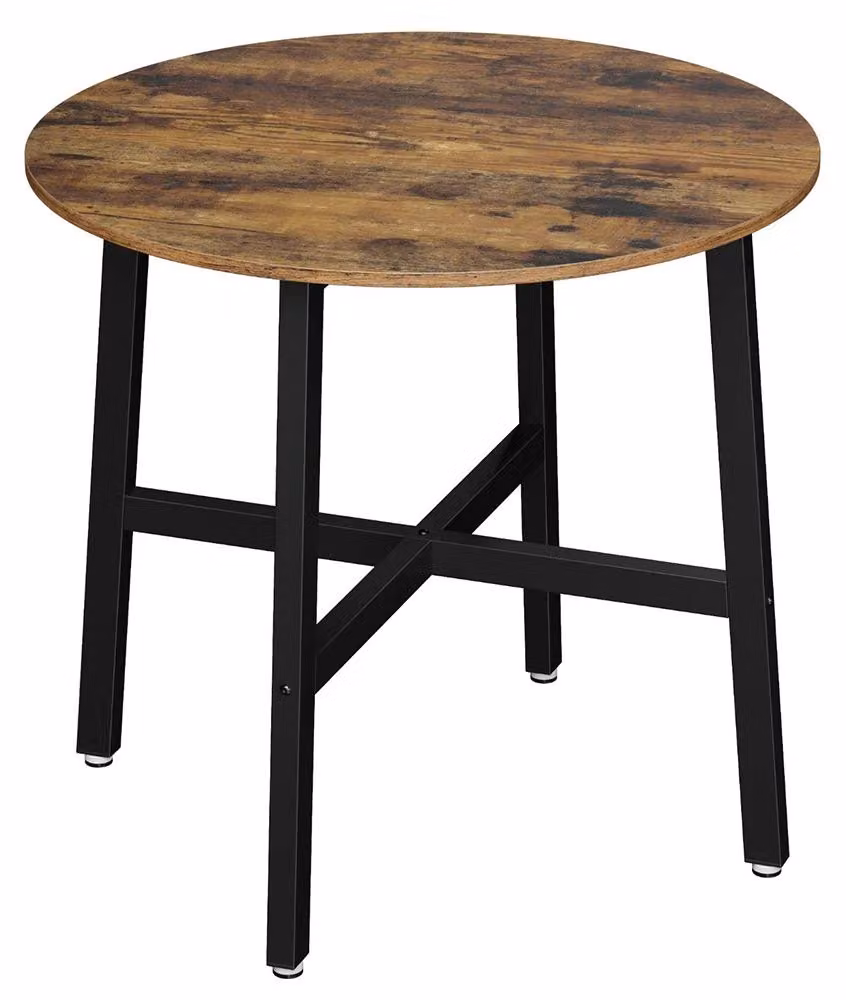 Tavolo rotondo da pranzo in legno massello - Tavolo da pranzo - Diametro 80 cm - Altezza 75 cm - Stile moderno - Montaggio semplice - Adatto per 2-4 persone - Disponibile in diversi colori