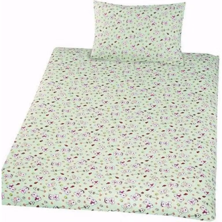 Biancheria da letto in cotone Orso verde 90x130, 45x60 cm