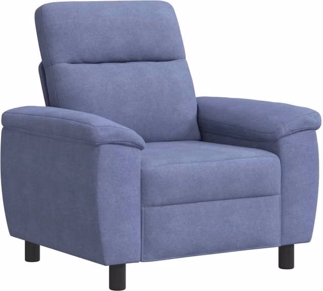 Divano moderno blu jeans vidaXL L/P/H: 95 x 90 x 95 cm