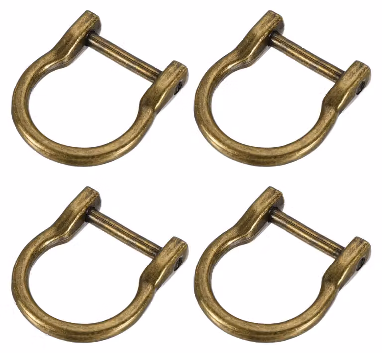 Anelli filettati da 23 mm, 4 pezzi, da avvitare, color bronzo