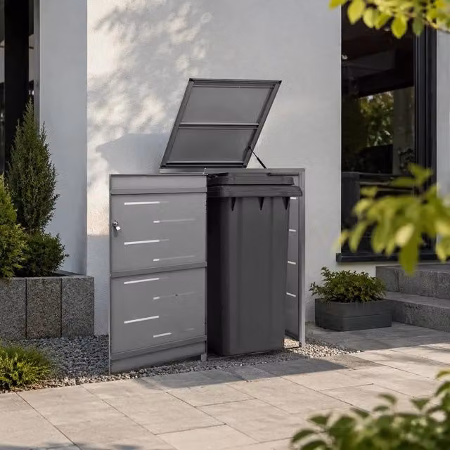 Bin Storage Box For 1 Bin, 69x77.5x112.5 Cm, Stainless Steel